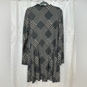 Mock turtle neck dress